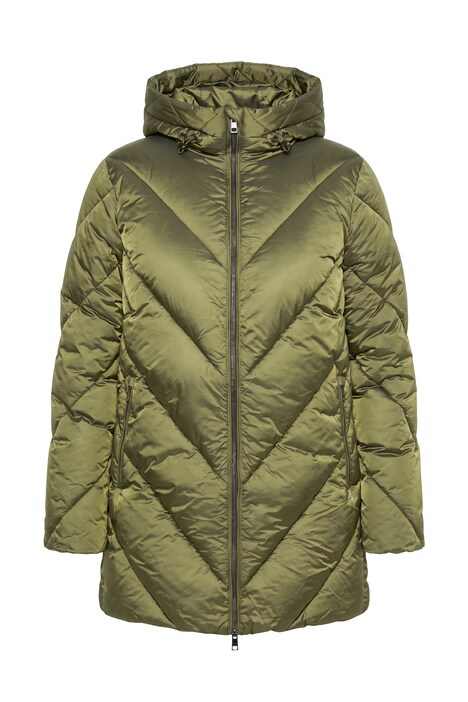 HYPRAR Pufferjacke, Stehkragen, Kapuze, 2-Wege-Zipper