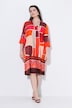 Midikleid, A-Linie, Kelchkragen, 3/4-Arm