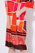 Midikleid, A-Linie, Kelchkragen, 3/4-Arm