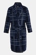 Bademantel, Homewear, Mikrofaser, Karo, Bindegürtel, bis 8 XL