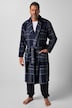Bademantel, Homewear, Mikrofaser, Karo, Bindegürtel, bis 8 XL