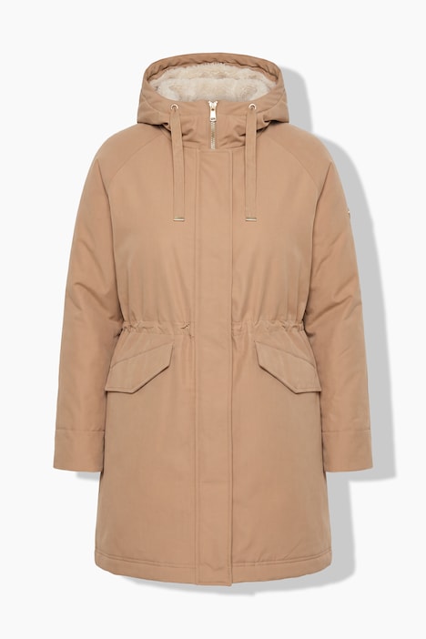 Funktions-Parka, wasserdicht, Stehkragen, 2-Wege-Zipper