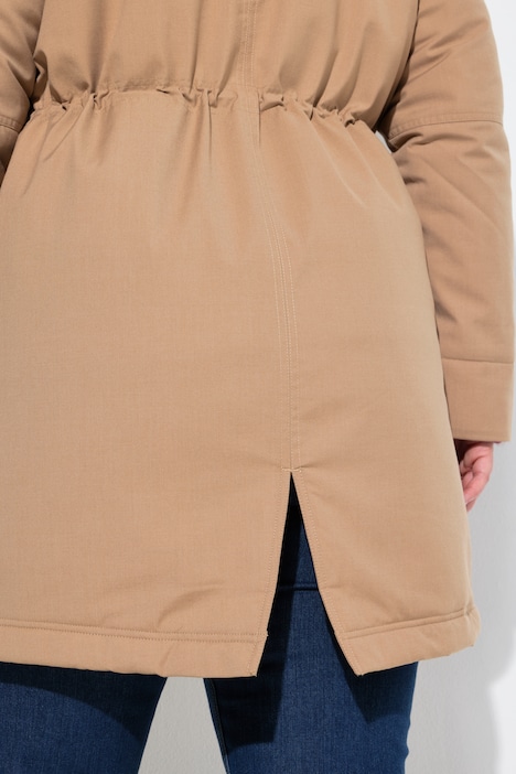 Funktions-Parka, wasserdicht, Stehkragen, 2-Wege-Zipper