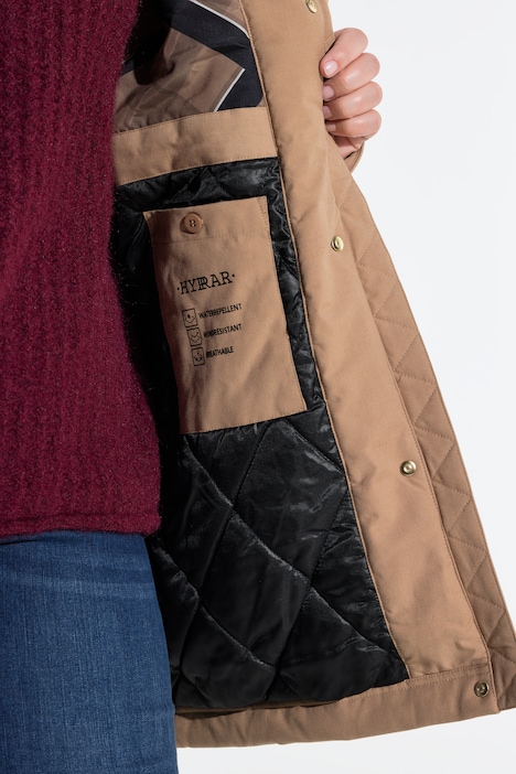 Funktions-Parka, wasserdicht, Stehkragen, 2-Wege-Zipper