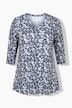 Polka Dot 3/4 Sleeve Knit Tunic