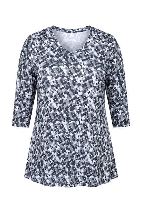 Polka Dot 3/4 Sleeve Knit Tunic