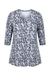 Polka Dot 3/4 Sleeve Knit Tunic