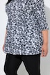 Polka Dot 3/4 Sleeve Knit Tunic