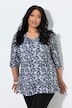 Polka Dot 3/4 Sleeve Knit Tunic