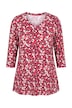 Polka Dot 3/4 Sleeve Knit Tunic