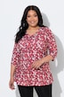 Polka Dot 3/4 Sleeve Knit Tunic