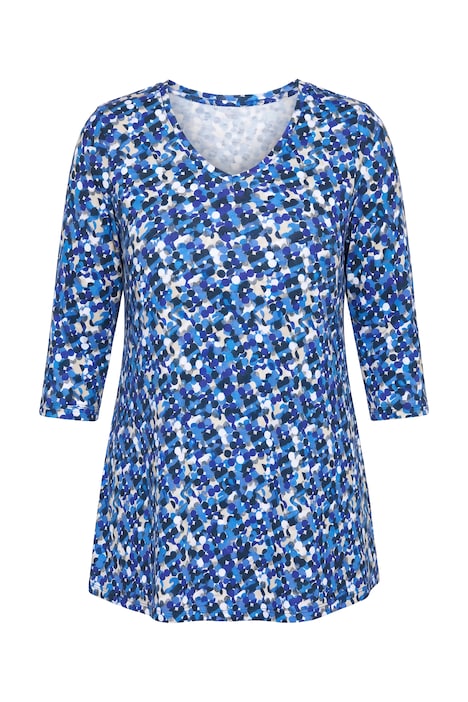 Polka Dot 3/4 Sleeve Knit Tunic