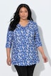 Polka Dot 3/4 Sleeve Knit Tunic