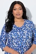 Polka Dot 3/4 Sleeve Knit Tunic