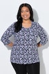 Longshirt, grafischer Druck, Rundhals, 3/4-Arm