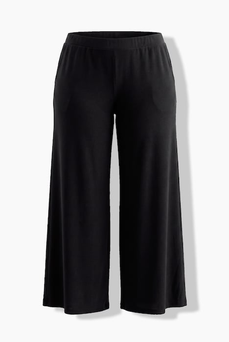 Jersey-Marlenehose, extraweites Bein, Elastikbund