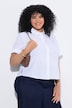 Papertouch-Bluse, Hemdkragen, Halbarm