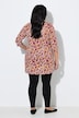Longshirt, Blüten, V-Ausschnitt, 3/4-Arm