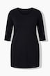 3/4 Sleeve Round Neck Knit Tunic
