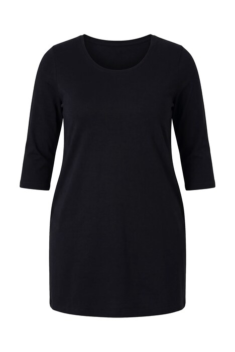 3/4 Sleeve Round Neck Knit Tunic