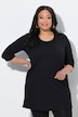 3/4 Sleeve Round Neck Knit Tunic