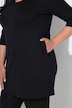3/4 Sleeve Round Neck Knit Tunic