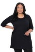 3/4 Sleeve Round Neck Knit Tunic