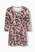 Longshirt, Blüten, A-Linie, Rundhals, 3/4-Arm