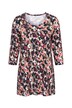 Floral Camo Print Round Neck Cotton Knit Tunic
