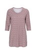 Floral Print Round Neck Cotton Knit Tunic