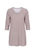 Floral Print Round Neck Cotton Knit Tunic