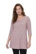 Floral Print Round Neck Cotton Knit Tunic