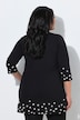 Longshirt, Motivdruck, A-Linie, V-Ausschnitt, 3/4-Arm