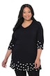 Daisy Placement Print V-Neck Cotton Knit Tunic