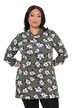 Floral Print 3/4 Sleeve Knit Tunic