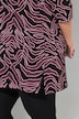 Longshirt, grafischer Druck, V-Ausschnitt, 3/4-Arm
