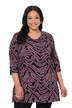 Abstract Print 3/4 Sleeve Cotton Knit Tunic