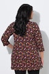 Longshirt, bedruckt, A-Linie, Carré-Ausschnitt, 3/4-Arm