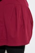 Jerseykleid, Zierfalten, A-Linie, Rundhals, 3/4-Arm