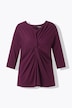 Shirt, Zierknoten, V-Ausschnitt. 3/4-Arm