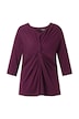 Draped Knot 3/4 Sleeve Blouse