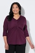 Shirt, Zierknoten, V-Ausschnitt. 3/4-Arm