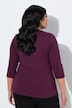 Shirt, Zierknoten, V-Ausschnitt. 3/4-Arm