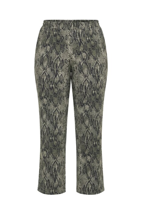 Snakeskin Print Jersey Pants