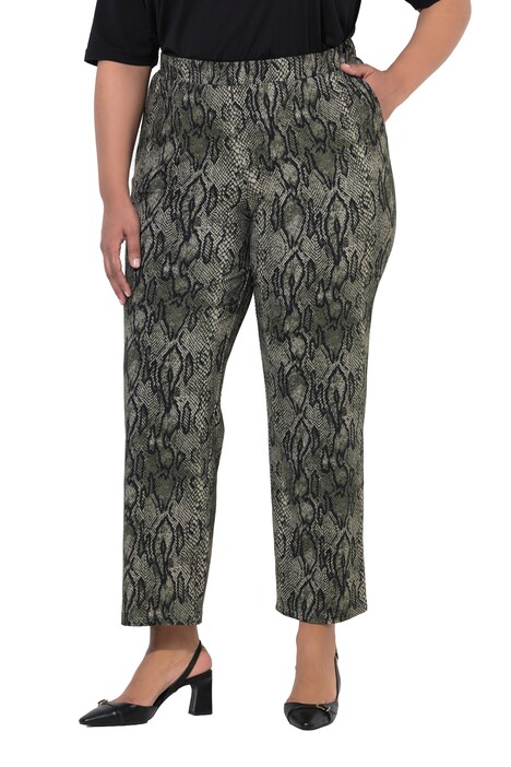 Snakeskin Print Jersey Pants