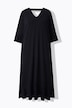 Back Cutout Flounce Panel Dress
