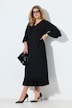 Back Cutout Flounce Panel Dress