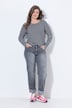 Jeans met wijde pijpen, omgeslagen zoom
