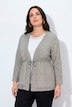 Jacke, 3D-Streifen, Tunnelzug, V-Ausschnitt, Langarm