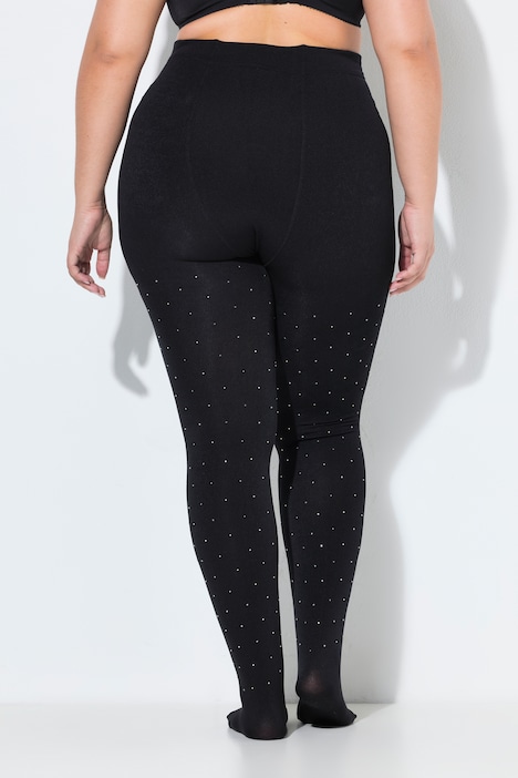 Thermo-Strumpfhose, Strass, gefüttert